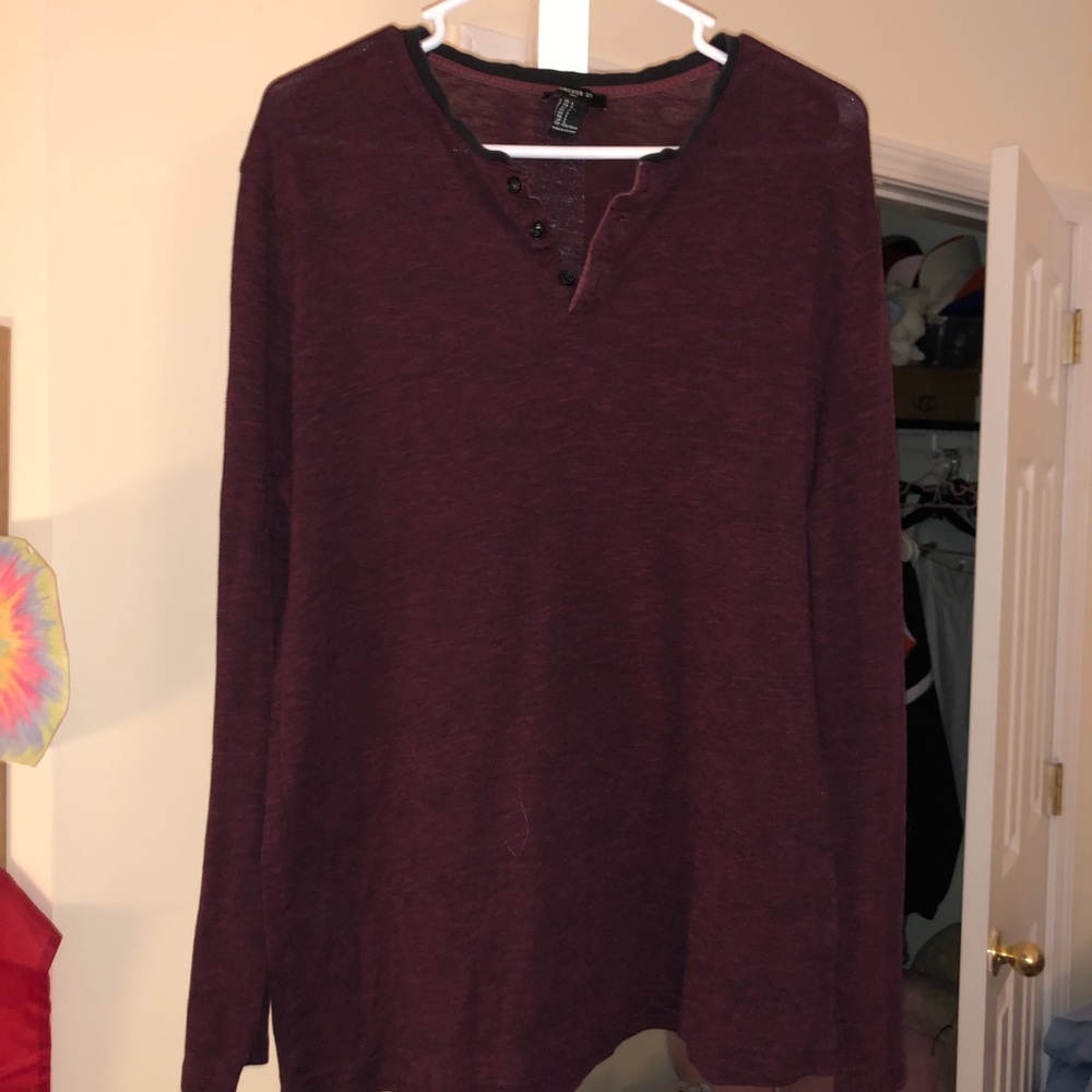 1/4 Button Down Long Sleeve
